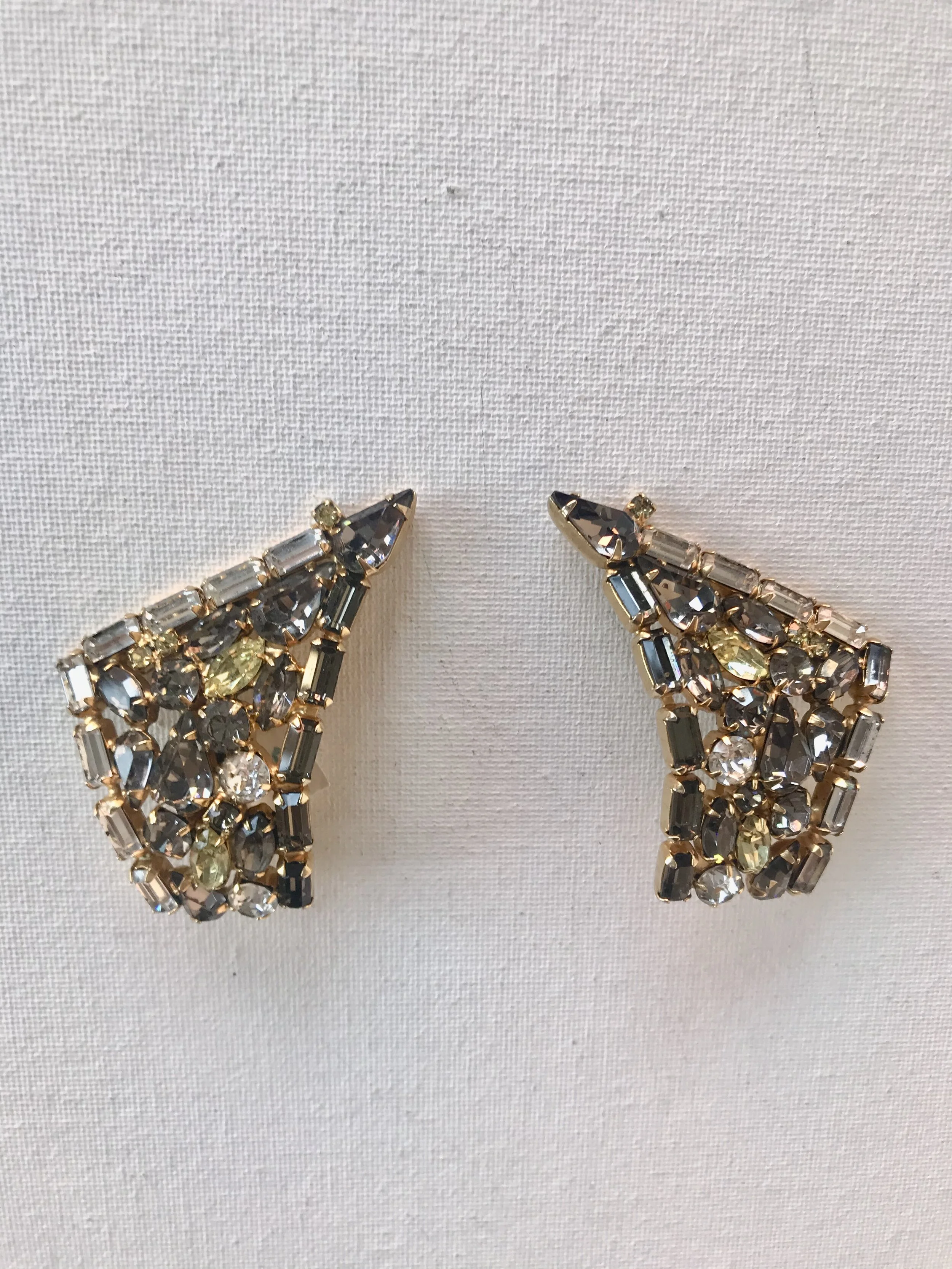 1950's "Hobe" Rhinestone Earrings
