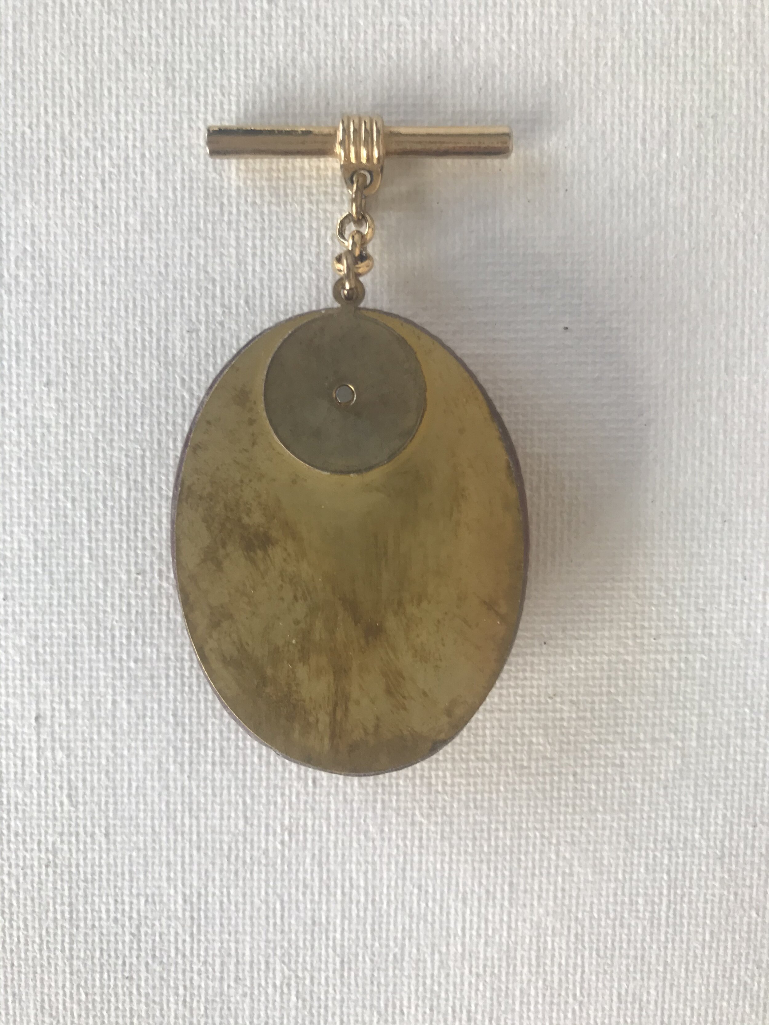 Back of Detached Pink Beetle Pendant
