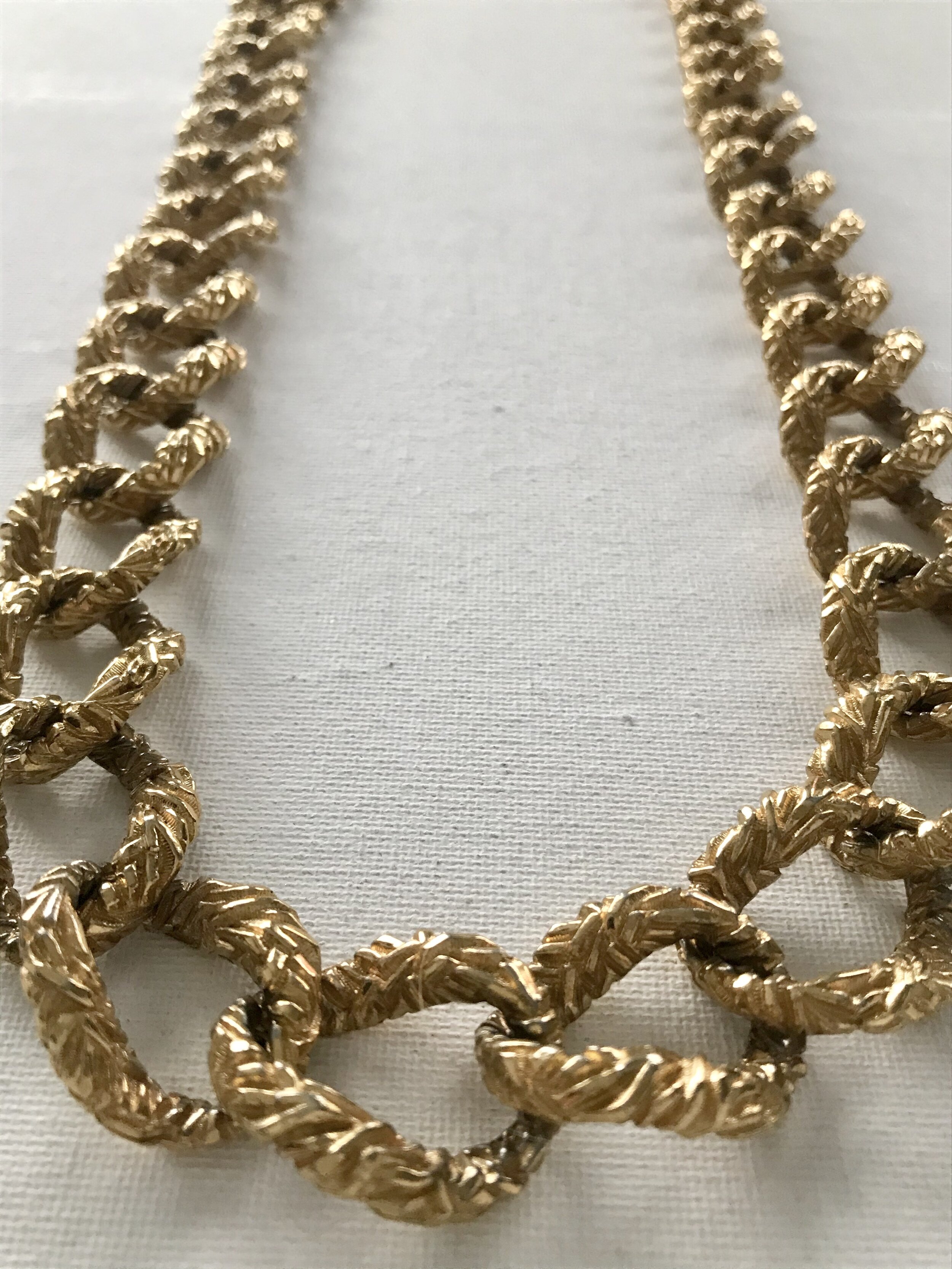 1960's Gold Long Textured Chain