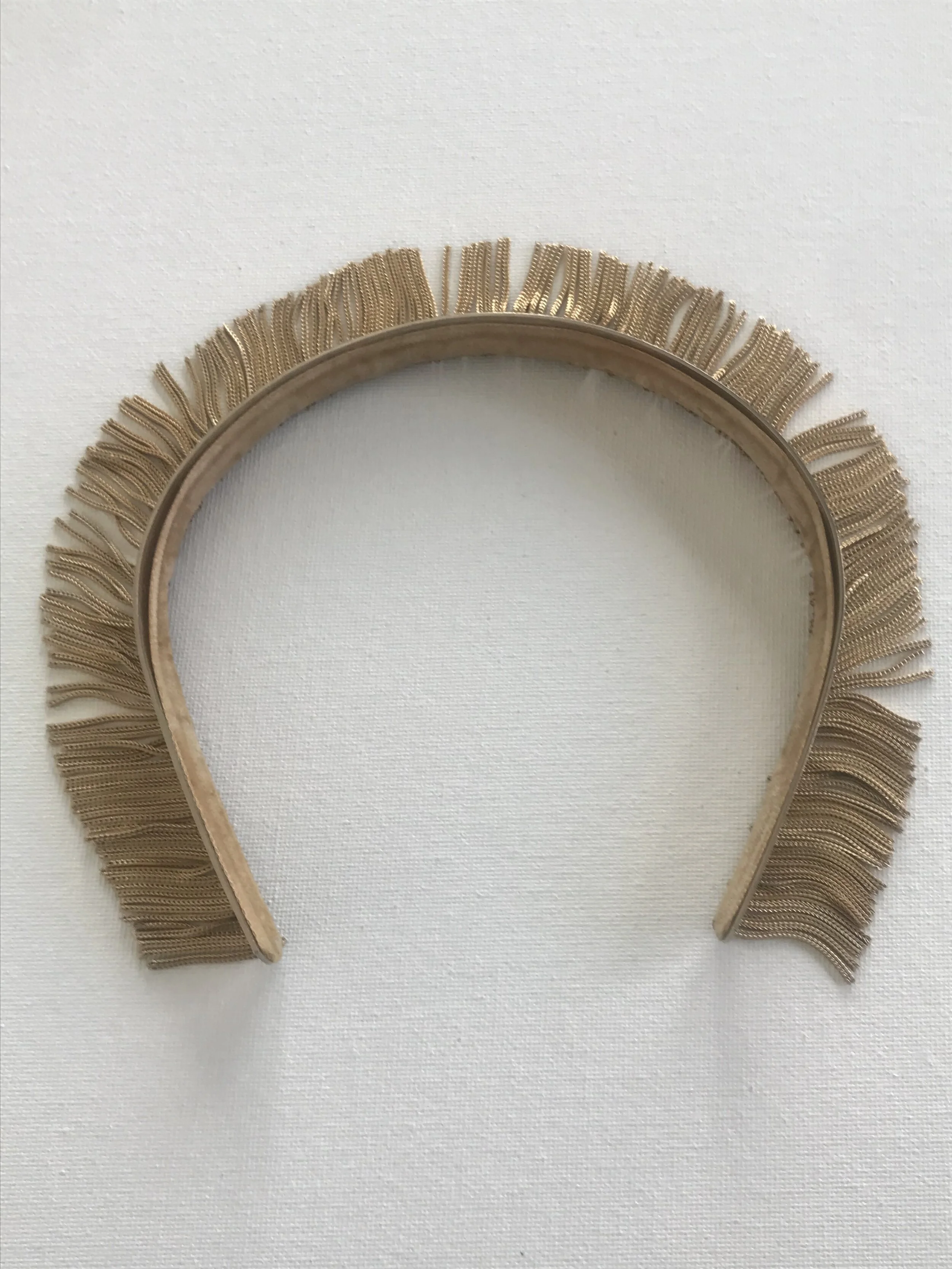 1960's Gold Fringe Headband