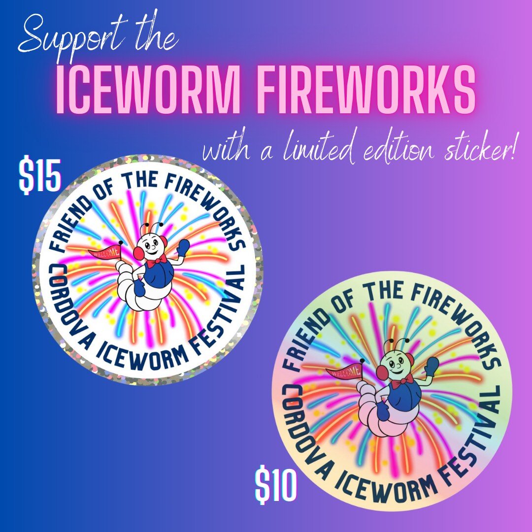 Did you get your limited edition Iceworm Fireworks sticker yet? 
Help support our favorite show in town by nabbing one before they run out!
Out of town? Purchase online and we will mail you one! 
For those in town, you can still purchase online for p