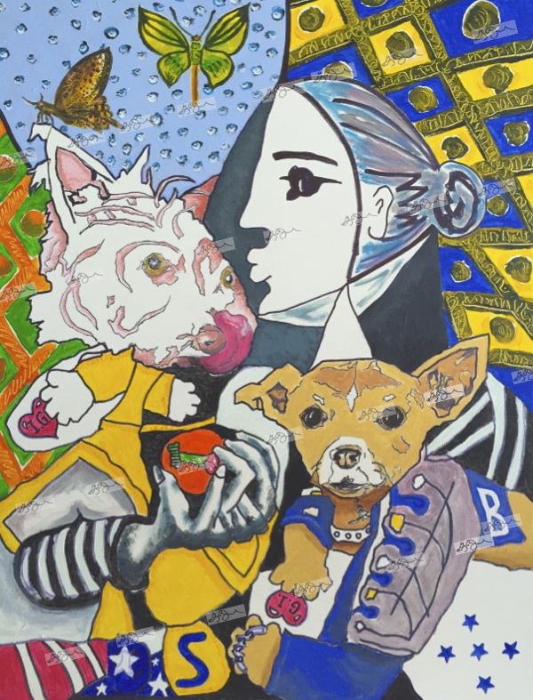2016 "The Girls" Los Angeles, California 24x30 Acrylic on Canvas