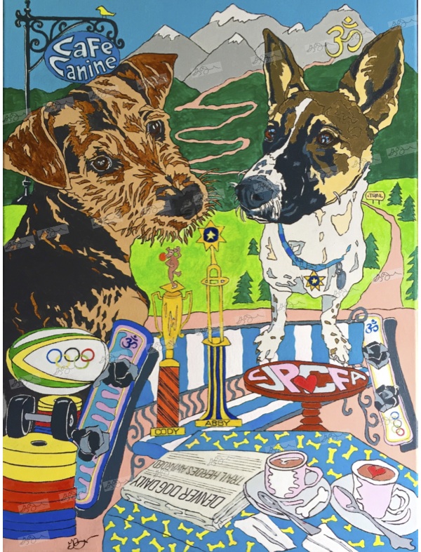 2017 "Cody & Abby" Denver, Colorado 18X24 Acrylic on Canvas