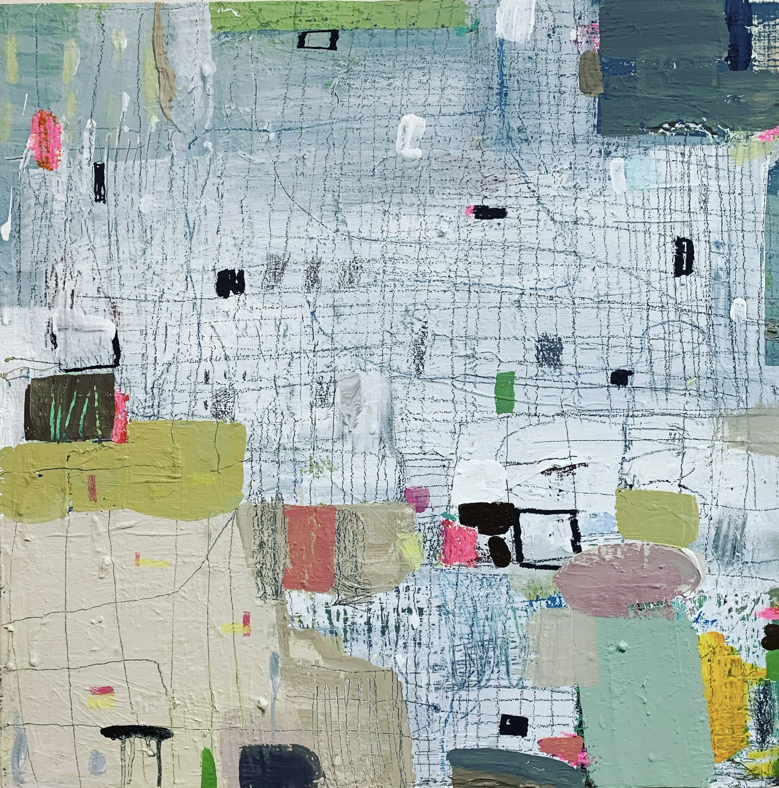 1207 Grid Lock, 30x30"