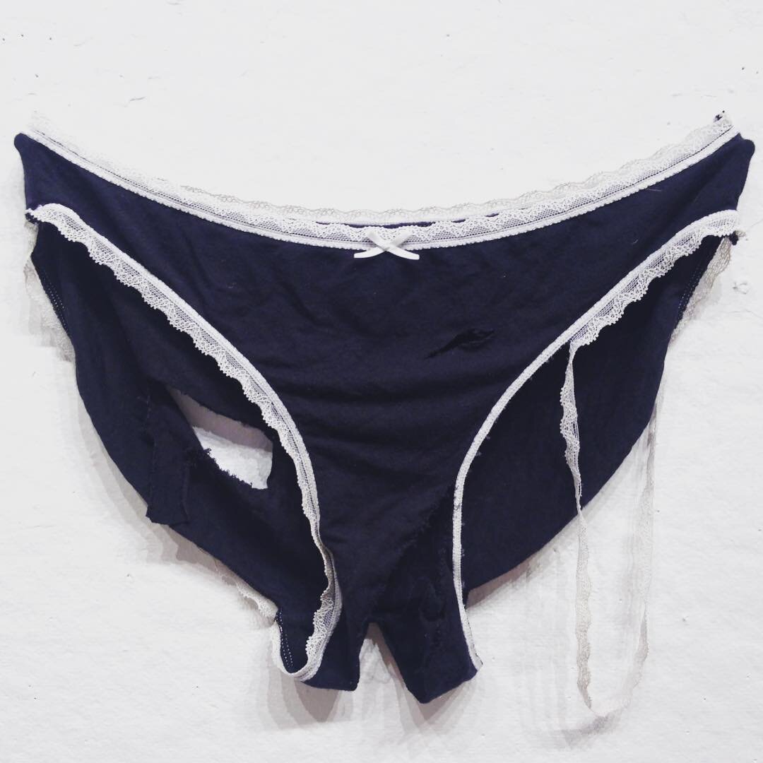 One of many. #politicalart #contemporaryart #contemporaryartist #panties #metoo #art