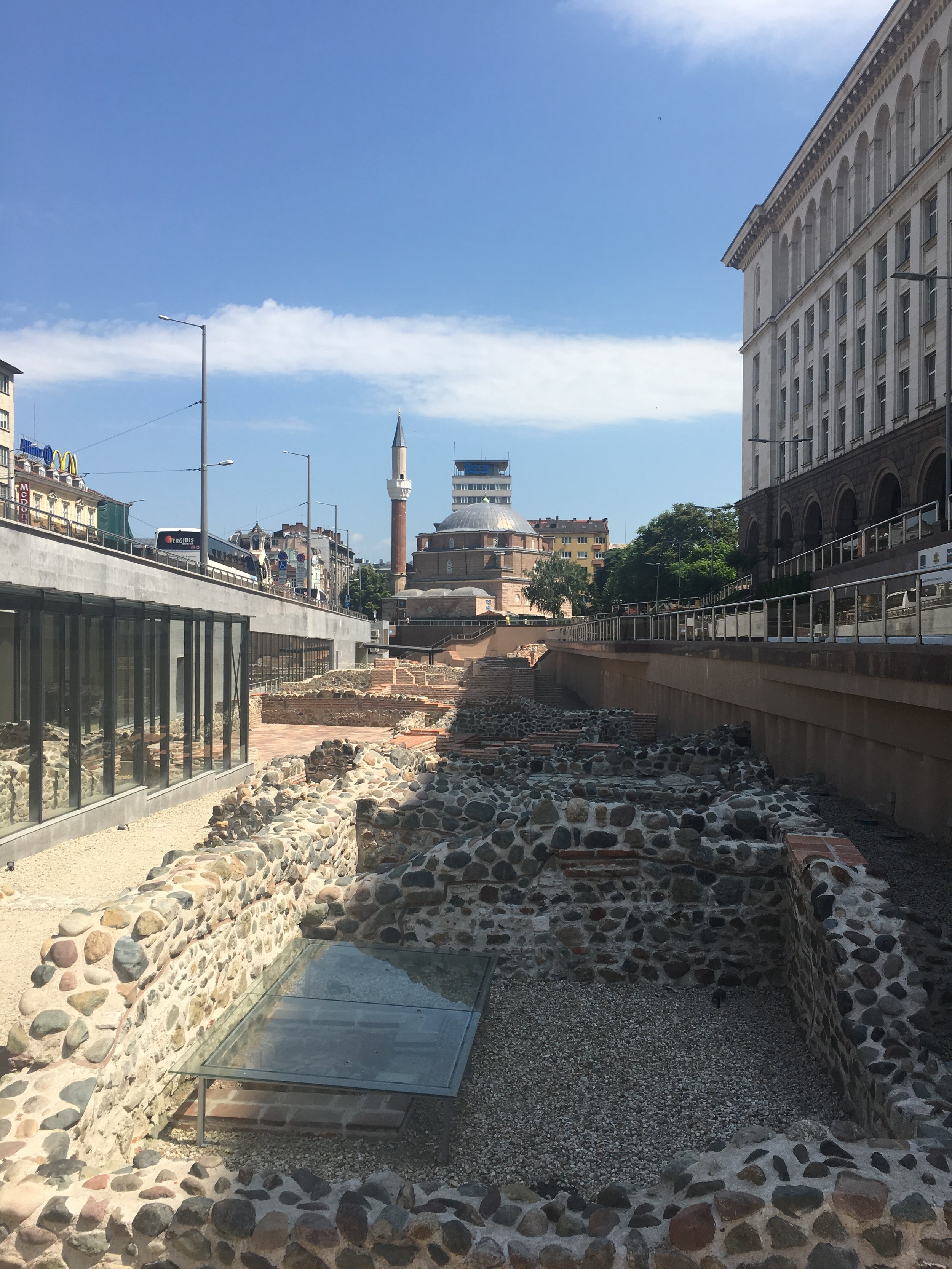 Ancient Roman ruins in Serdika, this is one of the must-see in a 2-day itinerary in Sofia (Bulgaria)