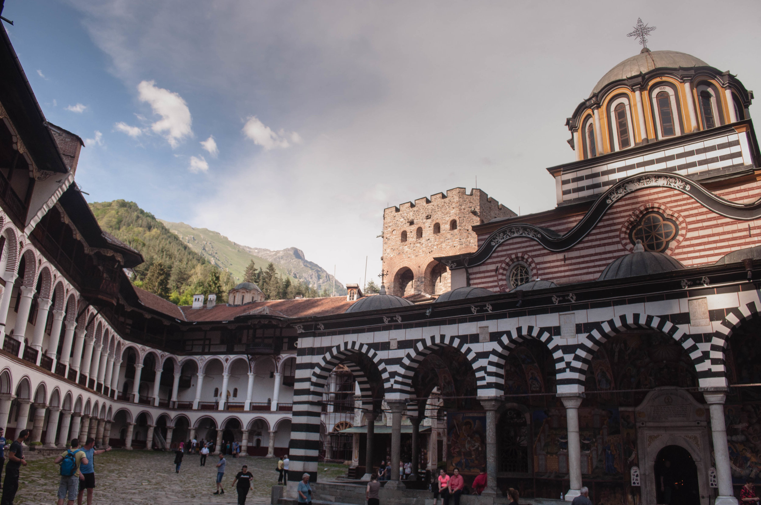 Rila monastery is a UNESCO World Heritage Site, this is a must-see in any Road trip Bulgaria