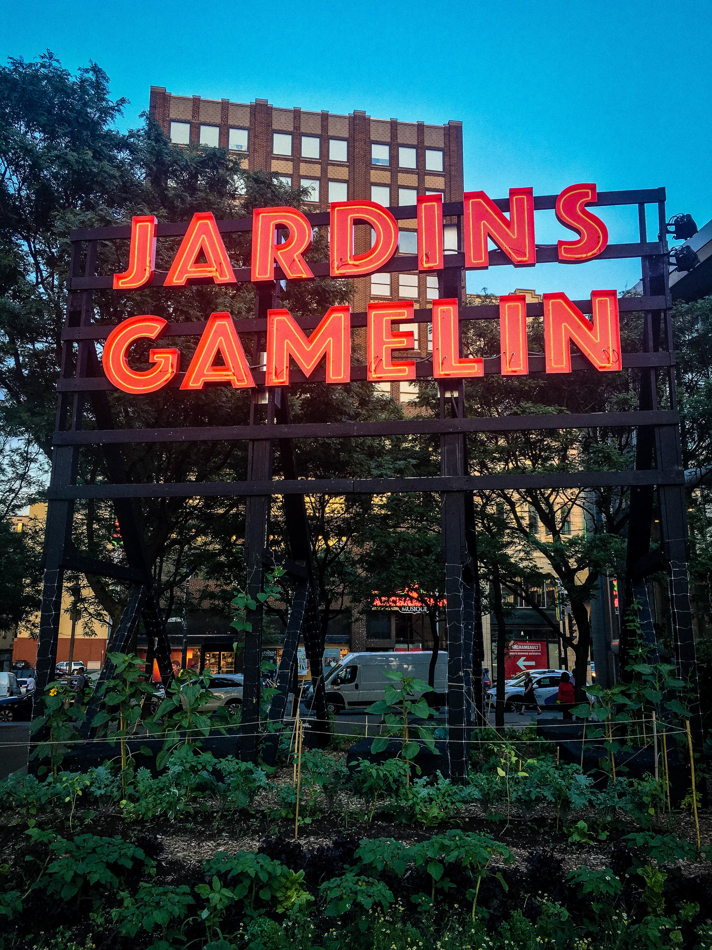 Jardins Gamelin garden, one of the 6 original terraces to enjoy the summer in Montreal