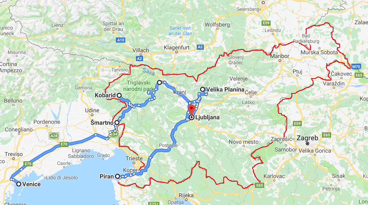 slovenia road trip route