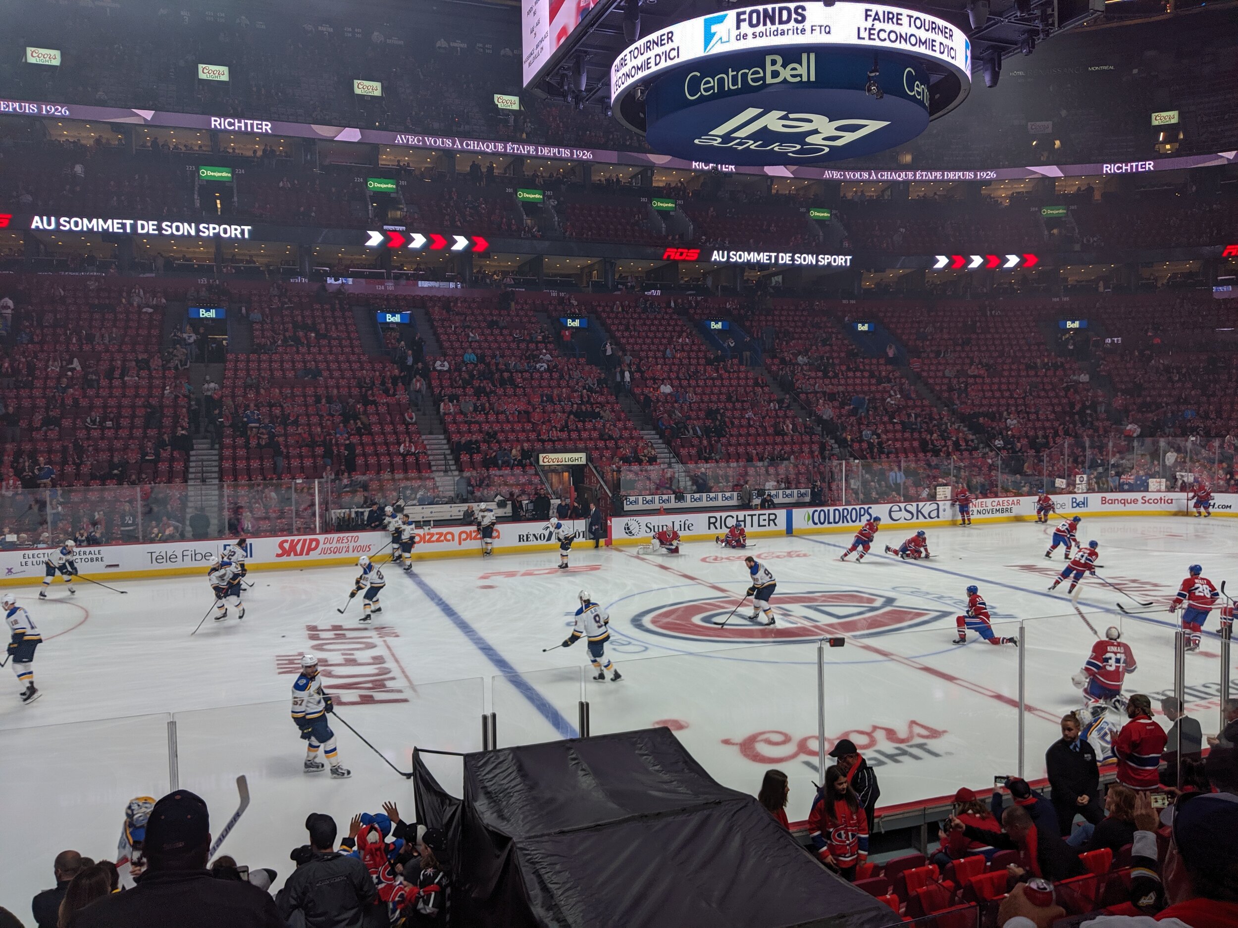 Ice hockey tournament at the bell center in Montreal