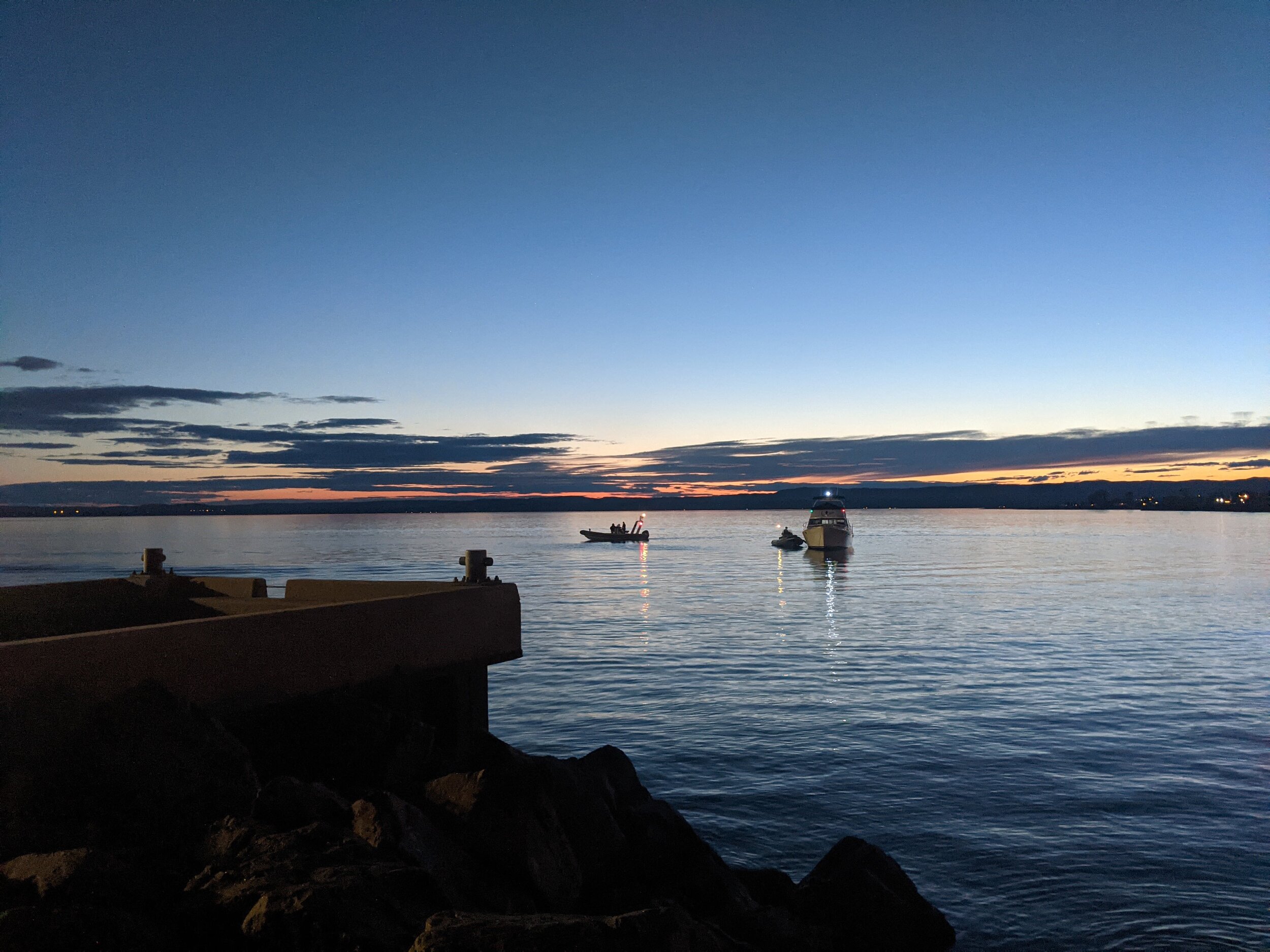 Sept-Iles sunset at the pier