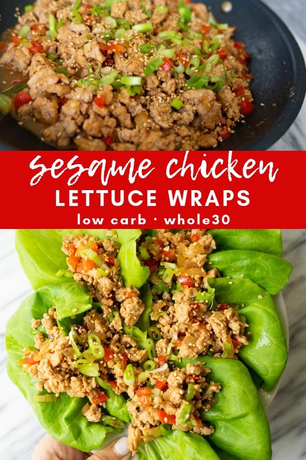 Sesame Chicken Lettuce Wraps Mad About Food