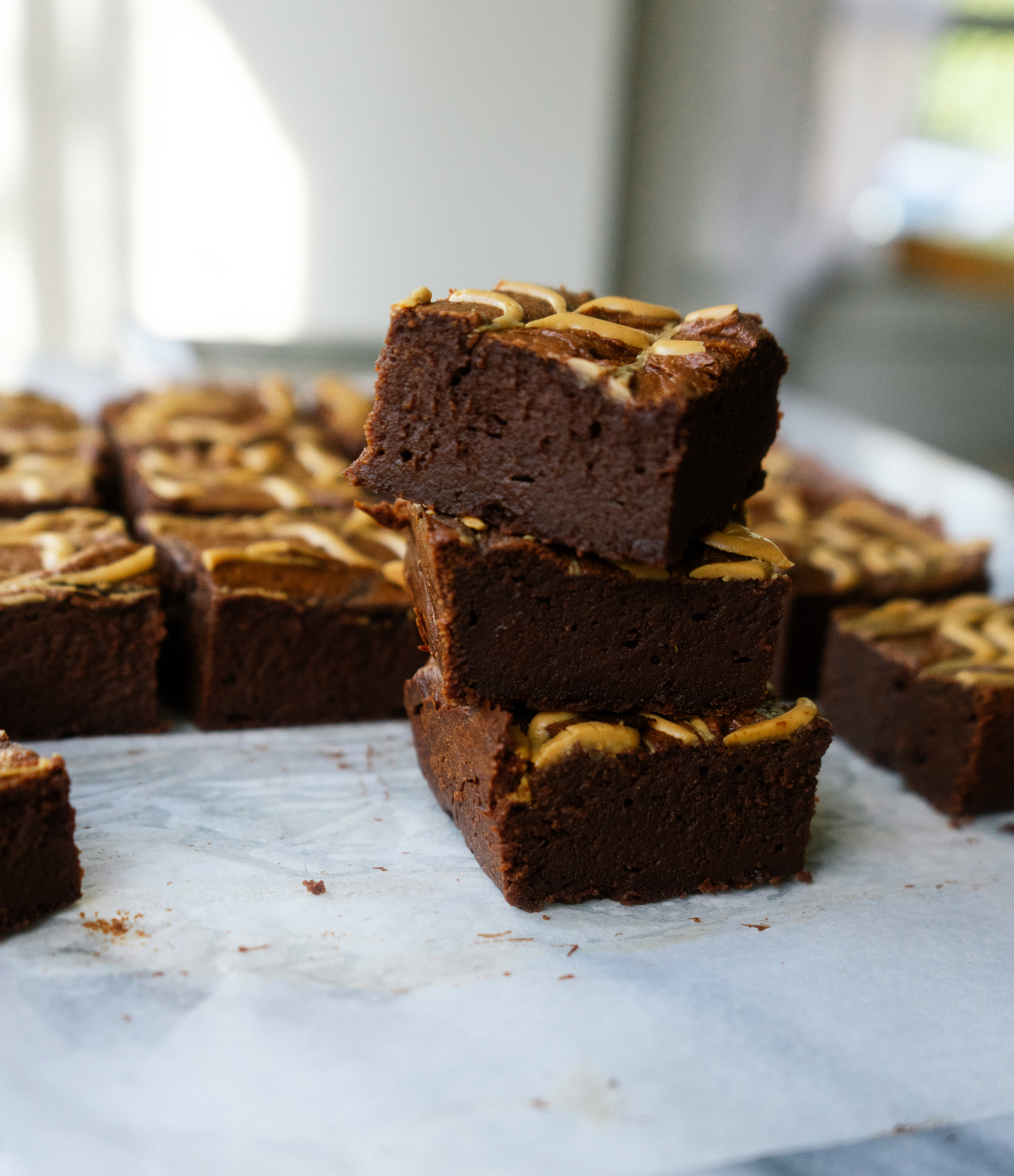 Flourless Peanut Butter Brownies — Mad About Food