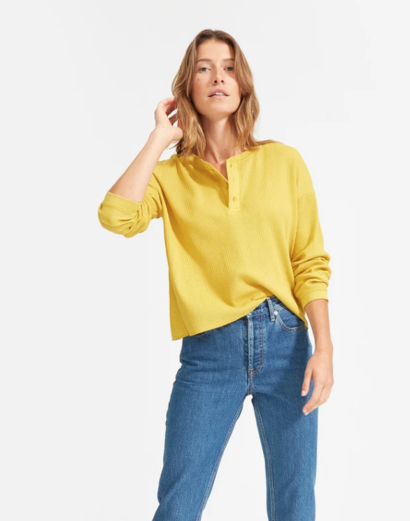 Henley Waffle Tee