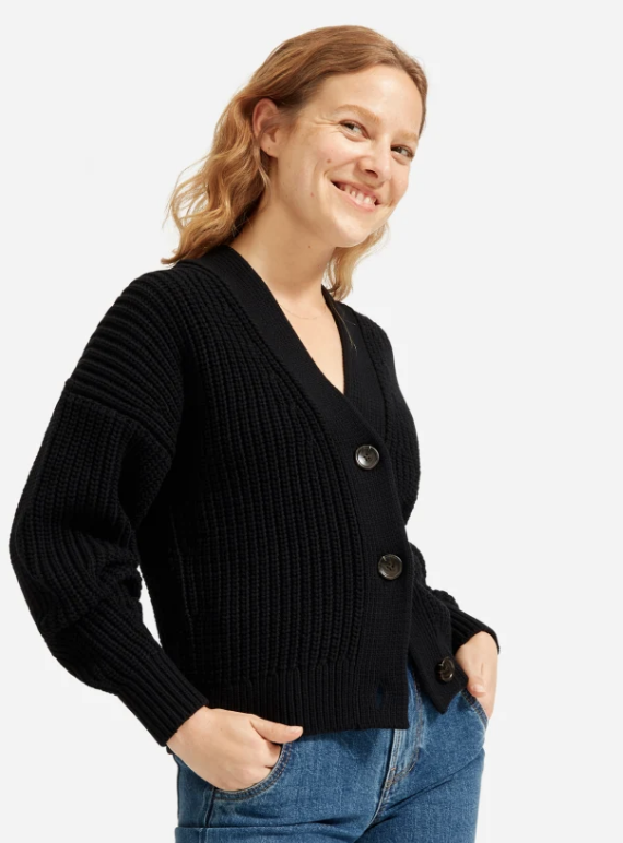 The Texture Cotton Crop Cardigan