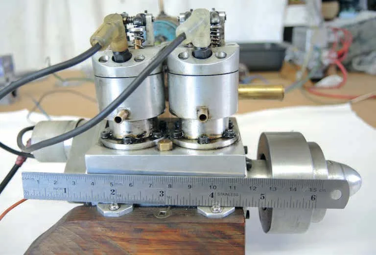 A 12cc overhead-valve marine engine built without castings 