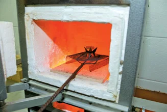 Place the piece in the kiln
