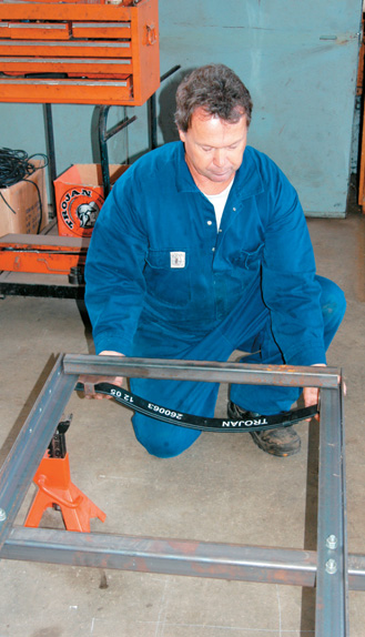 Springs define frame width