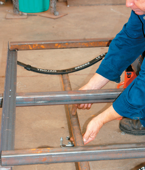Axle to frame space