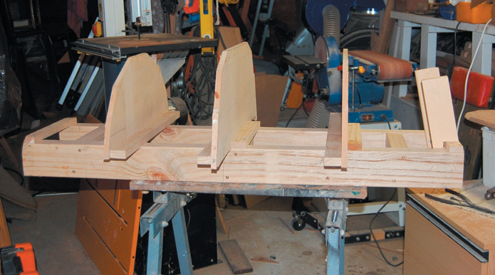 Jig on pine ladder