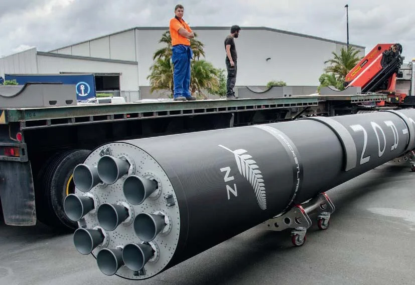 Electron rocket on the way to the Big Boys’ Toys show.