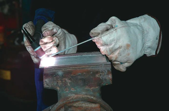 Pure argon must be used for TIG welding