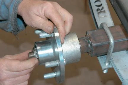 Put together axle assembly.
