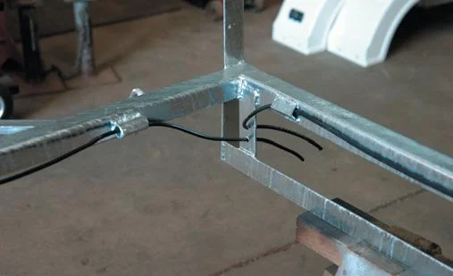Wiring to back.