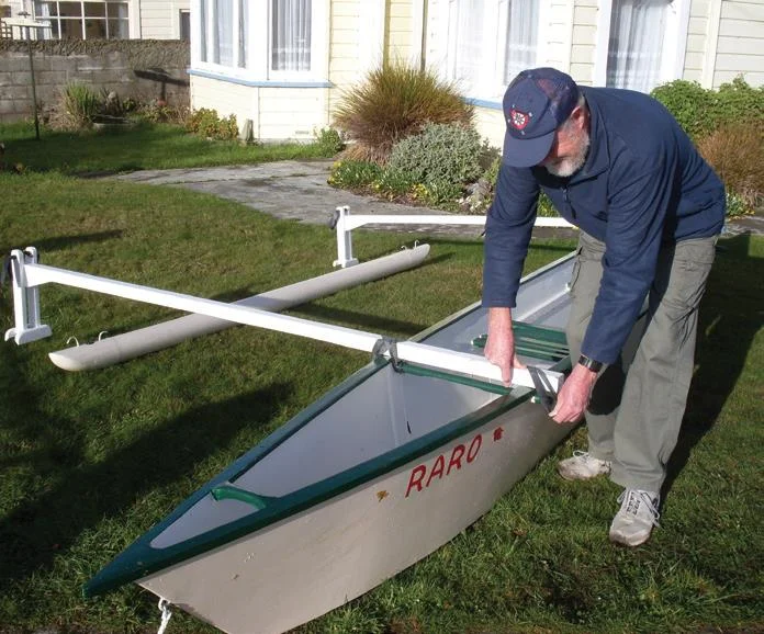 Make a simple outrigger canoe