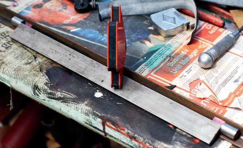 The anvil welding jig.