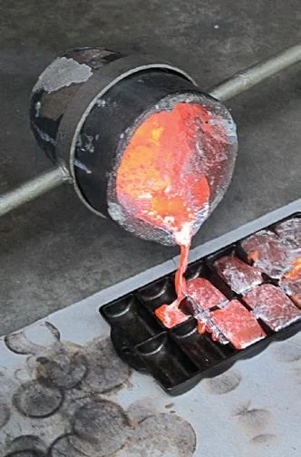 Surplus poured into gem trays