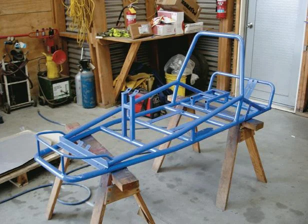Completed framework prepped and painted.