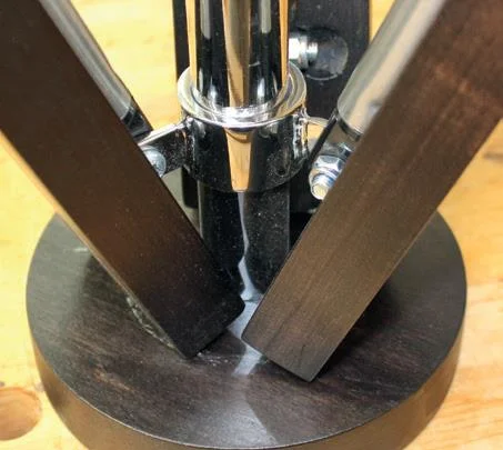 Underside of the fixture.