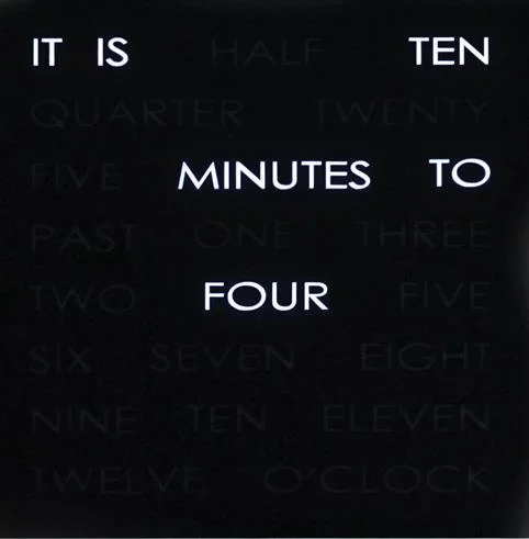 Word Clock tells the time...