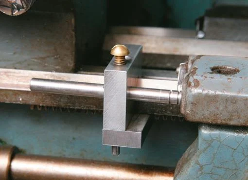 Lathe stop fixed on.