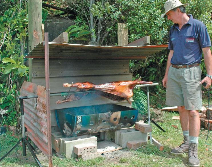 From scrap metal to cooking spit