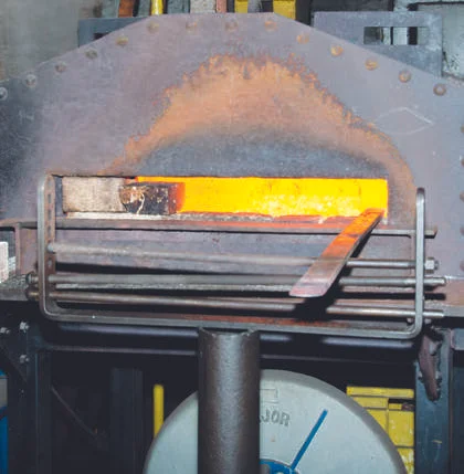 Tapering a bar by heating…