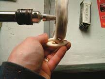 A ﬁnal polish with white wax