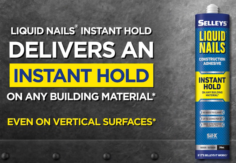 This quick fix Liquid Nails is impressive