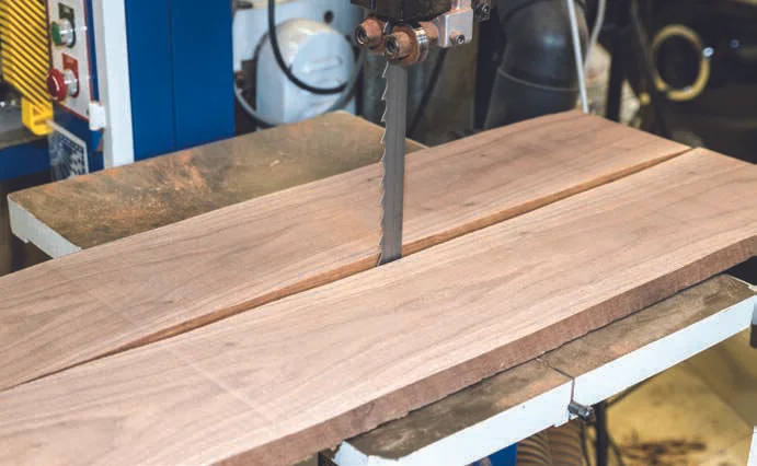 The bandsaw on the job