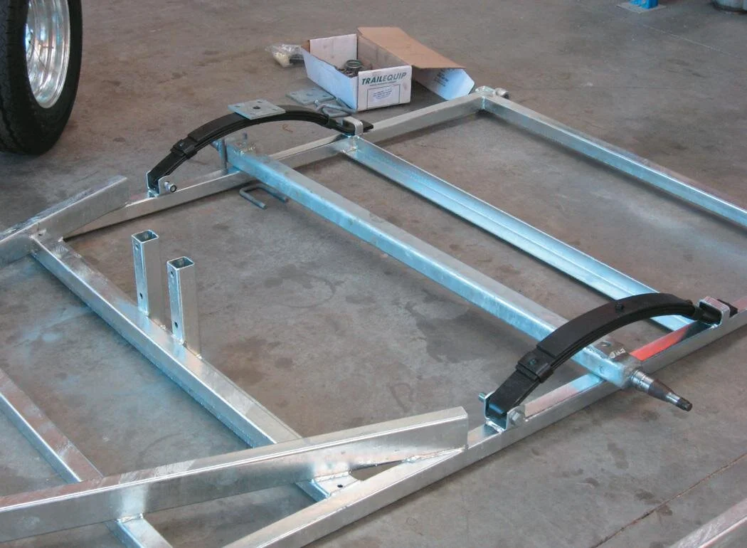 Setting up the springs and axle