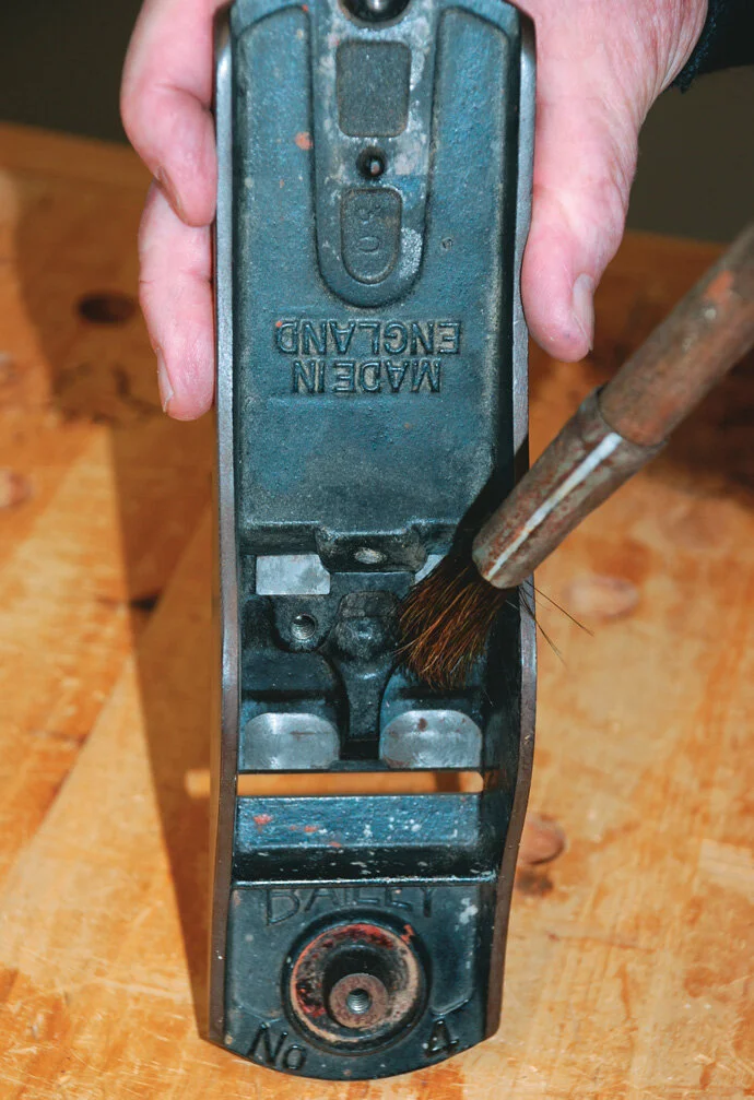 ...with lighter ﬂuid and a brush