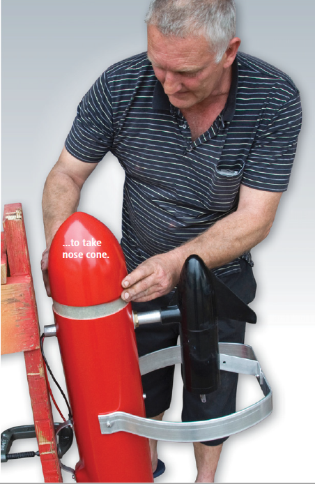 ...to take the nose cone