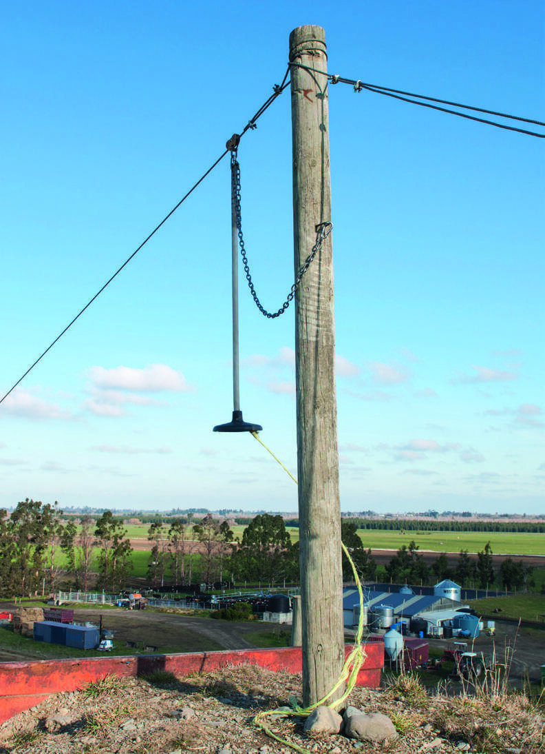 Building the flying fox was a high priority—mixing work with pleasure was essential. The retaining wall holds up built-up soil for the launch ramp