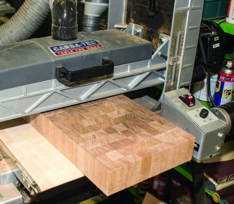 Surface flattening of chopping board