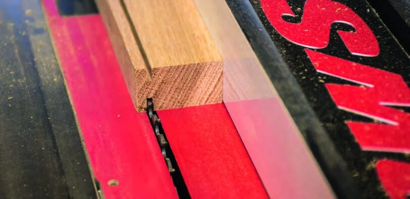 Cutting a slot for trays