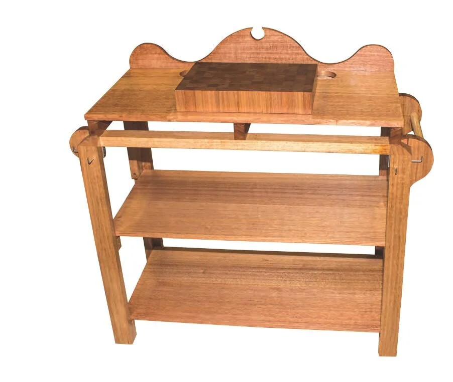 Food-safe oil finishes whole trolley