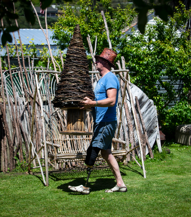 Video of John Hickey, vine and manuka furniture maker