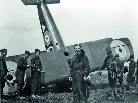 Shooting straight The roundel has an interesting history and dates to just a couple of years before the Sopwith Camel.  Early on in World War I, ground forces fired at any aircraft, friend or foe. Bit of a bad idea being shot at by your own side, especially when sitting in an aircraft made from not much more than balsa and cloth!  The British started with the Union Jack, but at a distance, the cross of the Union Jack and the cross of the German Iron Cross were easy to mistake. After a few iterations, the roundel that is still used today was arrived at, and its 1:2:3 proportions were also set.  On the tail section of RAF aircraft, they also had a flash of the same colours, so that is also what I wanted here, made from the same timbers as I used for the roundels