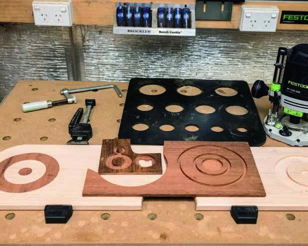 One roundel completed and inserted gently with a bit of tapping from a wooden mallet